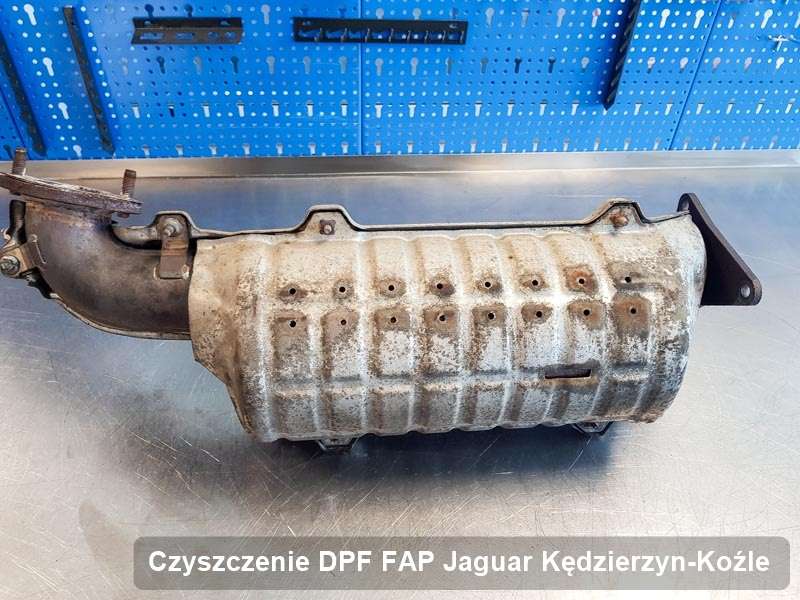 Filtr DPF do samochodu marki Jaguar w Kędzierzynie-Koźlu wyczyszczony na specjalistycznej maszynie, gotowy do montażu