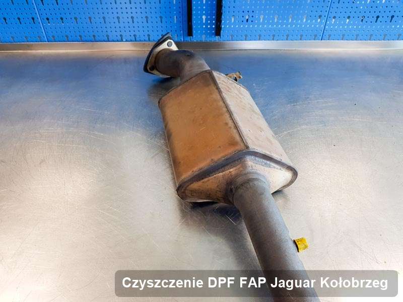 Filtr DPF i FAP do samochodu marki Jaguar w Kołobrzegu oczyszczony na specjalnej maszynie, gotowy spakowania