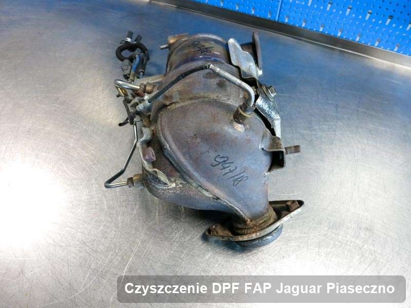 Filtr cząstek stałych DPF I FAP do samochodu marki Jaguar w Piasecznie dopalony na specjalnej maszynie, gotowy do montażu