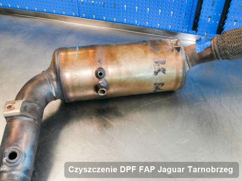 Filtr DPF do samochodu marki Jaguar w Tarnobrzegu wypalony na specjalistycznej maszynie, gotowy do wysyłki