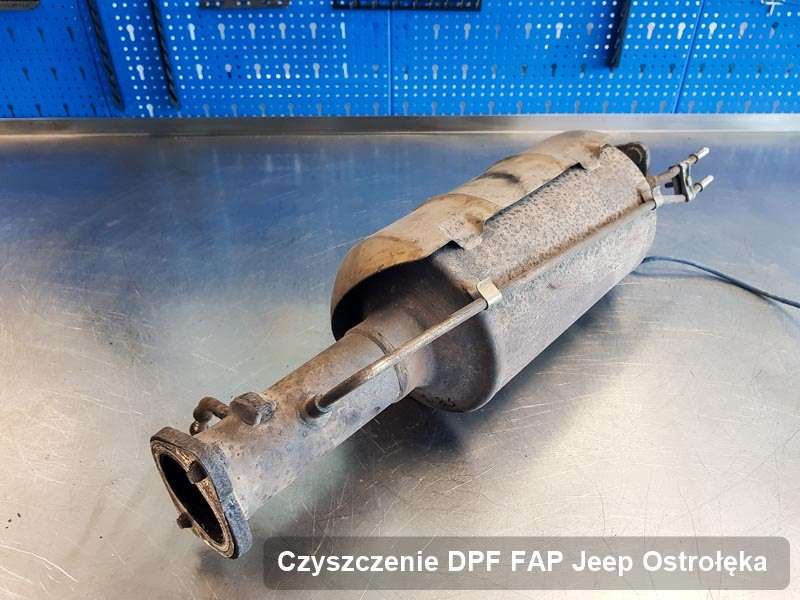 Filtr cząstek stałych DPF I FAP do samochodu marki Jeep w Ostrołęce wypalony w specjalnym urządzeniu, gotowy spakowania