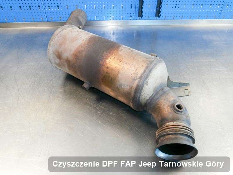Filtr DPF układu redukcji emisji spalin do samochodu marki Jeep w Tarnowskich Górach wypalony na specjalnej maszynie, gotowy spakowania
