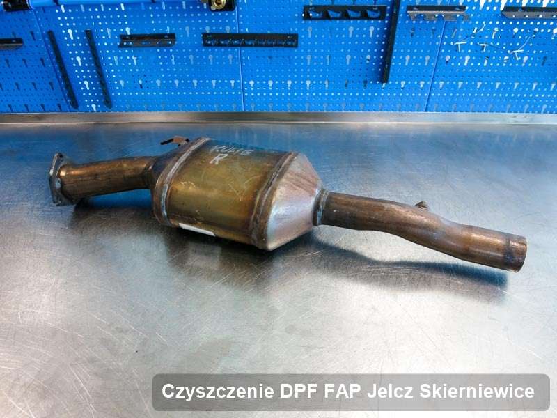 Filtr cząstek stałych FAP do samochodu marki Jelcz w Skierniewicach wyczyszczony na specjalistycznej maszynie, gotowy do montażu