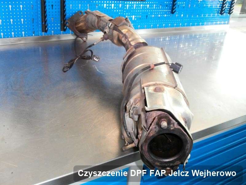 Filtr DPF do samochodu marki Jelcz w Wejherowie oczyszczony na specjalnej maszynie, gotowy do instalacji