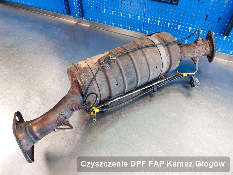 Filtr DPF do samochodu marki Kamaz w Głogowie zregenerowany w specjalnym urządzeniu, gotowy spakowania