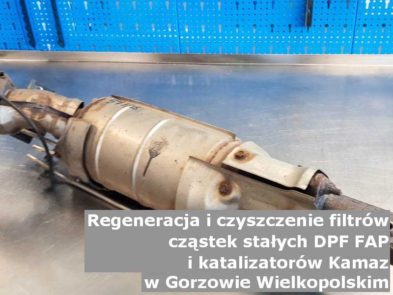 Wyczyszczony katalizator utleniający marki Kamaz, w laboratorium, w Gorzowie Wielkopolskim.