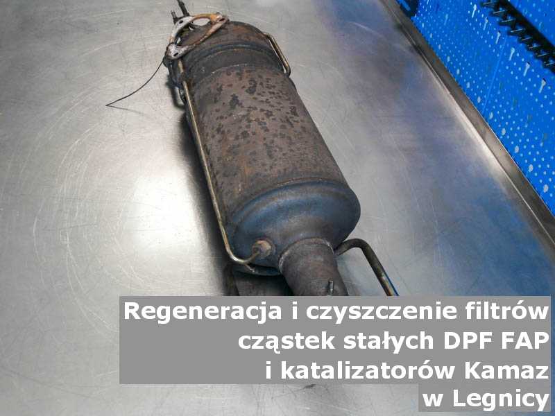 Oczyszczony katalizator marki Kamaz, w pracowni regeneracji, w Legnicy.