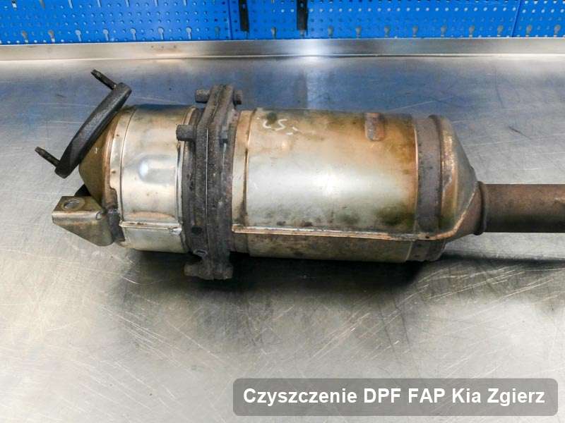 Filtr cząstek stałych FAP do samochodu marki Kia w Zgierzu wyremontowany na odpowiedniej maszynie, gotowy do montażu