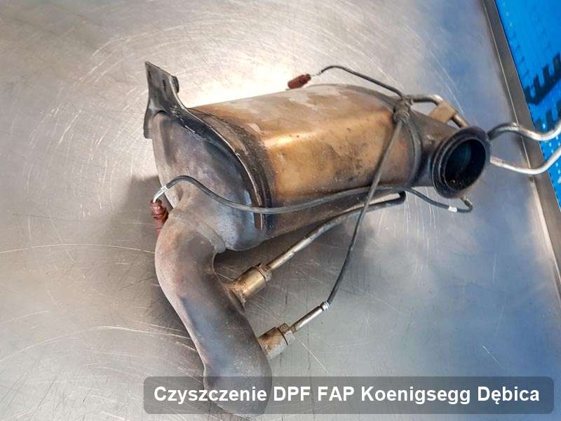 Filtr DPF i FAP do samochodu marki Koenigsegg w Dębicy oczyszczony w dedykowanym urządzeniu, gotowy do wysyłki