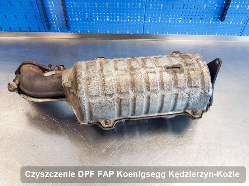 Filtr cząstek stałych do samochodu marki Koenigsegg w Kędzierzynie-Koźlu naprawiony w dedykowanym urządzeniu, gotowy do zamontowania