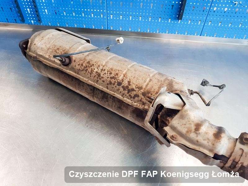 Filtr cząstek stałych FAP do samochodu marki Koenigsegg w Łomży dopalony na specjalistycznej maszynie, gotowy spakowania