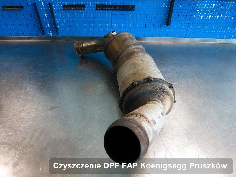 Filtr cząstek stałych DPF do samochodu marki Koenigsegg w Pruszkowie wypalony w specjalistycznym urządzeniu, gotowy do zamontowania