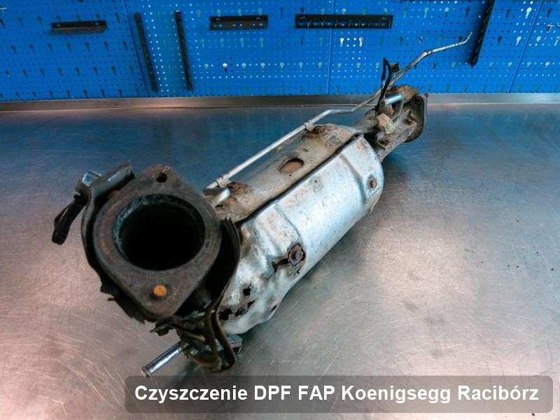 Filtr cząstek stałych do samochodu marki Koenigsegg w Raciborzu naprawiony na specjalistycznej maszynie, gotowy do instalacji