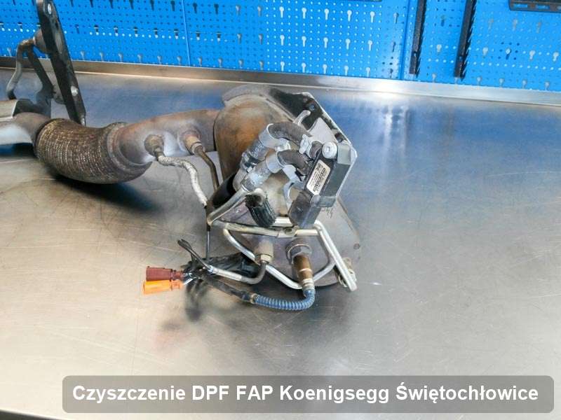 Filtr cząstek stałych do samochodu marki Koenigsegg w Świętochłowicach naprawiony w specjalistycznym urządzeniu, gotowy do instalacji