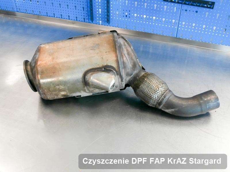 Filtr cząstek stałych FAP do samochodu marki KrAZ w Stargardzie wyremontowany w specjalistycznym urządzeniu, gotowy do instalacji