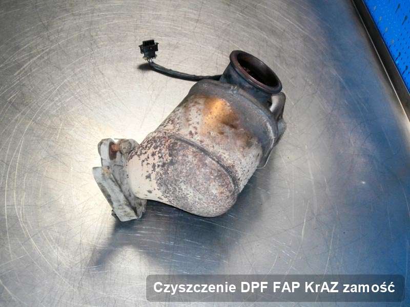 Filtr cząstek stałych DPF I FAP do samochodu marki KrAZ w Zamościu wyremontowany na odpowiedniej maszynie, gotowy do wysyłki