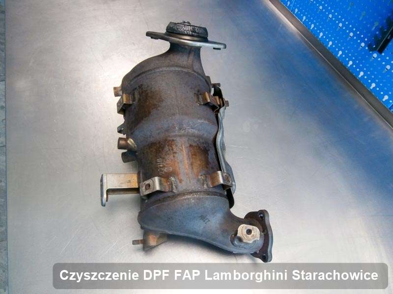 Filtr cząstek stałych FAP do samochodu marki Lamborghini w Starachowicach wyczyszczony na specjalnej maszynie, gotowy do zamontowania