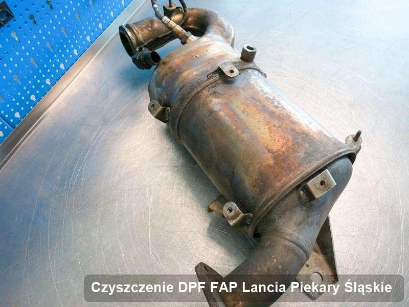 Filtr cząstek stałych FAP do samochodu marki Lancia w Piekarach Śląskich zregenerowany na dedykowanej maszynie, gotowy do instalacji