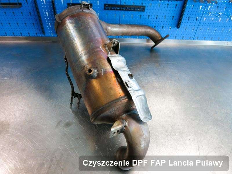 Filtr DPF i FAP do samochodu marki Lancia w Puławach dopalony na dedykowanej maszynie, gotowy spakowania