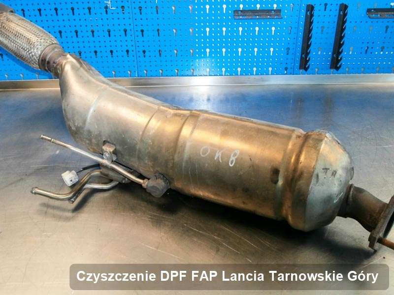 Filtr DPF do samochodu marki Lancia w Tarnowskich Górach oczyszczony w specjalistycznym urządzeniu, gotowy do zamontowania