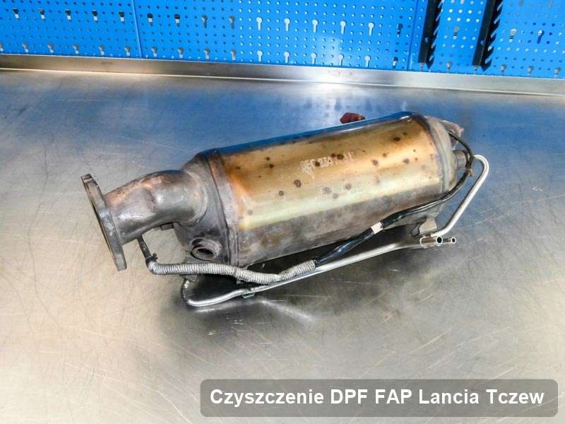 Filtr DPF i FAP do samochodu marki Lancia w Tczewie dopalony na dedykowanej maszynie, gotowy do wysyłki