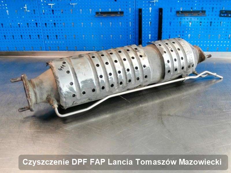 Filtr cząstek stałych do samochodu marki Lancia w Tomaszowie Mazowieckim naprawiony na dedykowanej maszynie, gotowy do montażu