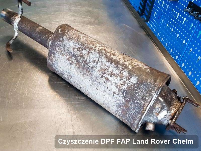 Filtr cząstek stałych DPF do samochodu marki Land Rover w Chełmie wyremontowany w dedykowanym urządzeniu, gotowy do zamontowania