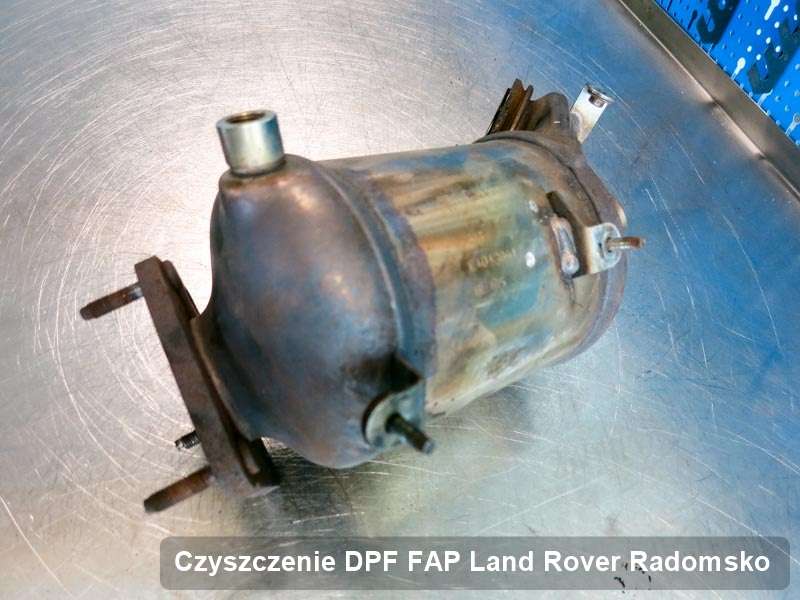 Filtr DPF i FAP do samochodu marki Land Rover w Radomsku naprawiony na specjalistycznej maszynie, gotowy do instalacji
