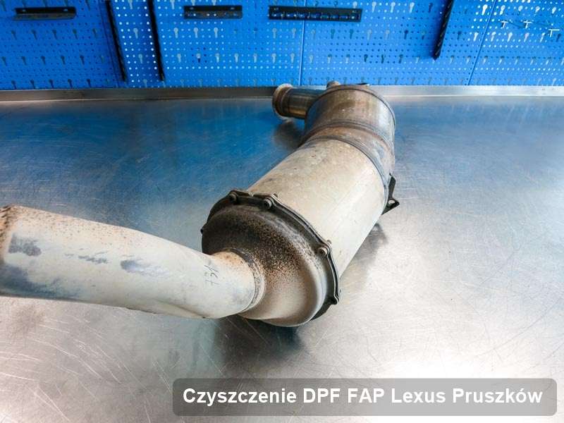 Filtr FAP do samochodu marki Lexus w Pruszkowie wyremontowany na dedykowanej maszynie, gotowy do instalacji