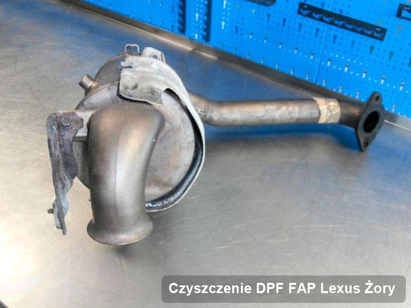 Filtr cząstek stałych DPF I FAP do samochodu marki Lexus w Żorach naprawiony w specjalistycznym urządzeniu, gotowy do montażu