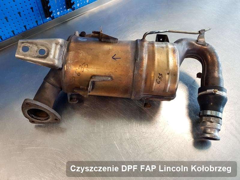 Filtr cząstek stałych DPF do samochodu marki Lincoln w Kołobrzegu wyremontowany na dedykowanej maszynie, gotowy do instalacji