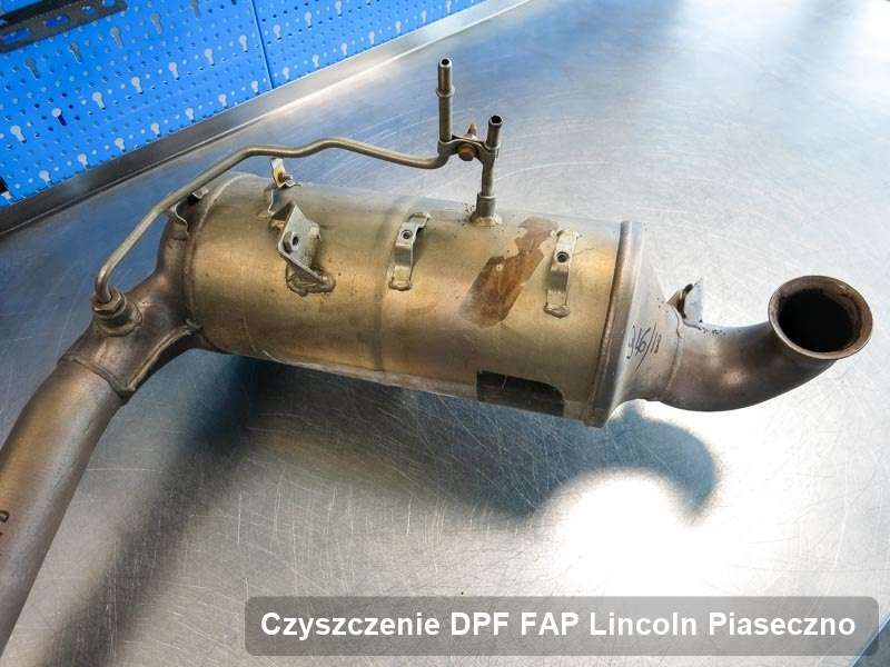 Filtr DPF do samochodu marki Lincoln w Piasecznie wyczyszczony na specjalnej maszynie, gotowy do wysyłki