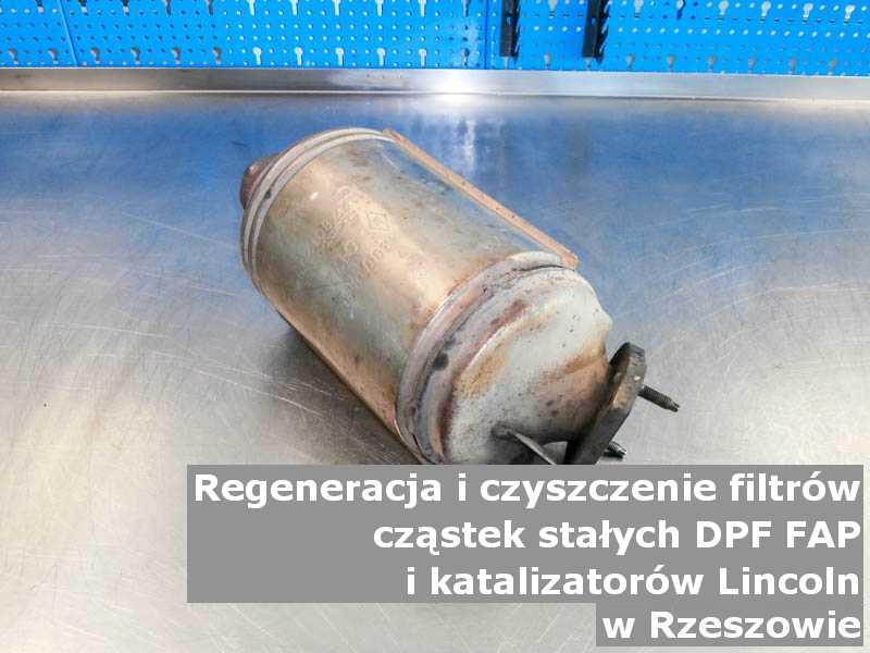 Płukany filtr cząstek stałych FAP marki Lincoln, w specjalistycznej pracowni, w Rzeszowie.