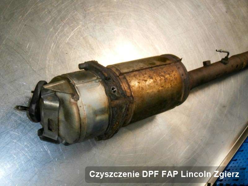 Filtr DPF i FAP do samochodu marki Lincoln w Zgierzu oczyszczony w specjalistycznym urządzeniu, gotowy do montażu