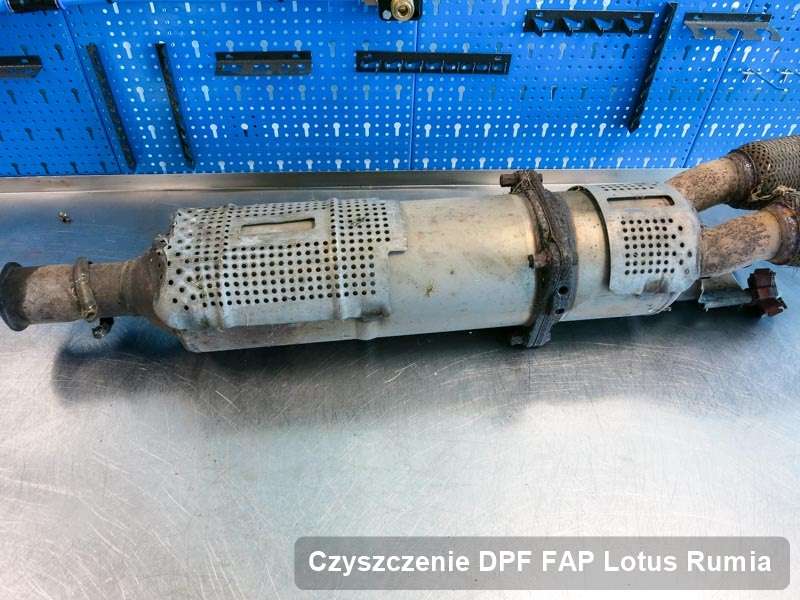 Filtr cząstek stałych FAP do samochodu marki Lotus w Rumi naprawiony w specjalistycznym urządzeniu, gotowy do zamontowania