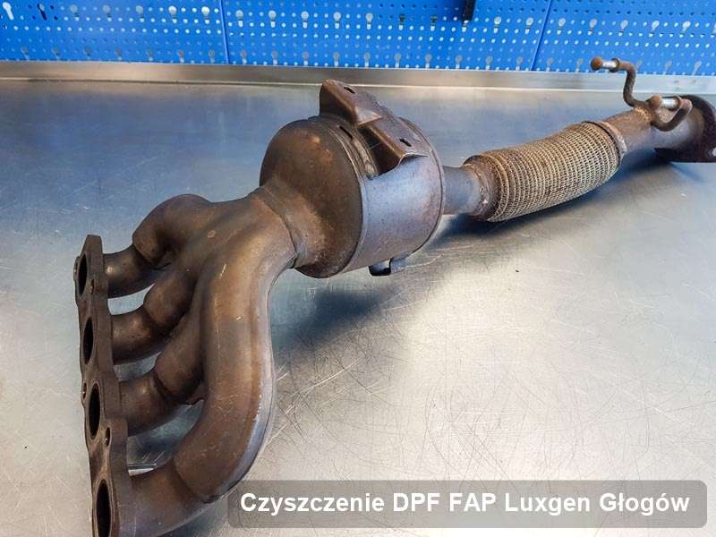 Filtr DPF układu redukcji emisji spalin do samochodu marki Luxgen w Głogowie wyremontowany w specjalistycznym urządzeniu, gotowy do wysyłki