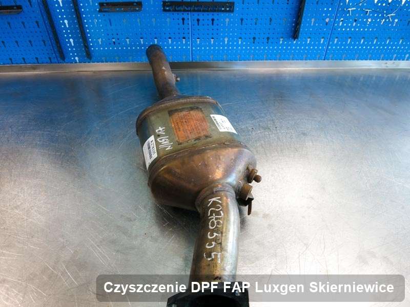 Filtr cząstek stałych DPF I FAP do samochodu marki Luxgen w Skierniewicach oczyszczony na odpowiedniej maszynie, gotowy do wysyłki