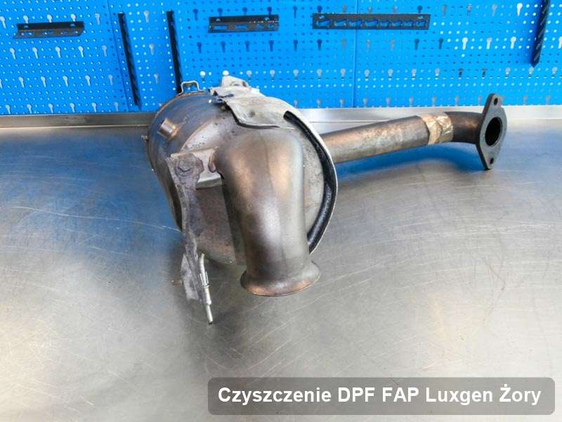 Filtr DPF układu redukcji emisji spalin do samochodu marki Luxgen w Żorach oczyszczony na odpowiedniej maszynie, gotowy do wysyłki