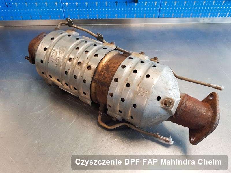 Filtr DPF układu redukcji emisji spalin do samochodu marki Mahindra w Chełmie wyremontowany na specjalistycznej maszynie, gotowy do montażu