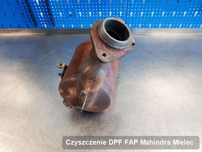 Filtr FAP do samochodu marki Mahindra w Mielcu naprawiony na dedykowanej maszynie, gotowy do zamontowania