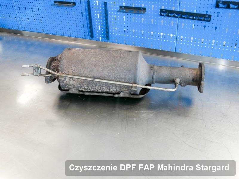 Filtr cząstek stałych FAP do samochodu marki Mahindra w Stargardzie wyremontowany na specjalistycznej maszynie, gotowy do instalacji