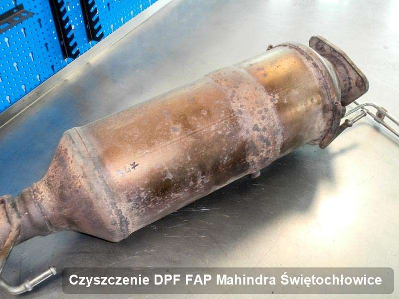 Filtr cząstek stałych do samochodu marki Mahindra w Świętochłowicach oczyszczony na specjalistycznej maszynie, gotowy spakowania
