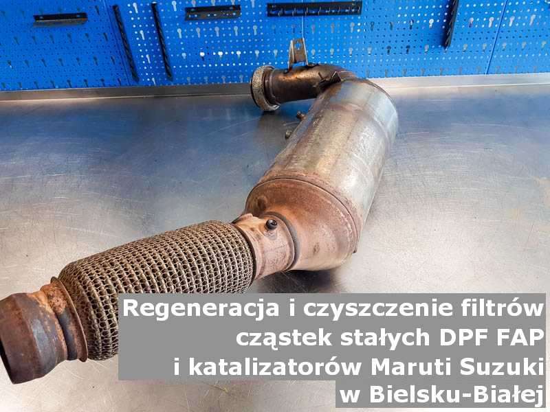 Regenerowany filtr cząstek stałych FAP marki Maruti Suzuki, w laboratorium, w Bielsku-Białej.