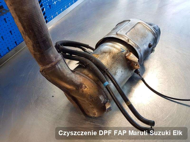 Filtr cząstek stałych DPF I FAP do samochodu marki Maruti Suzuki w Ełku dopalony w specjalnym urządzeniu, gotowy do zamontowania