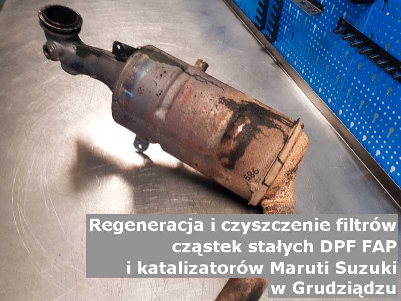 Regenerowany katalizator utleniający marki Maruti Suzuki, w specjalistycznej pracowni, w Grudziądzu.