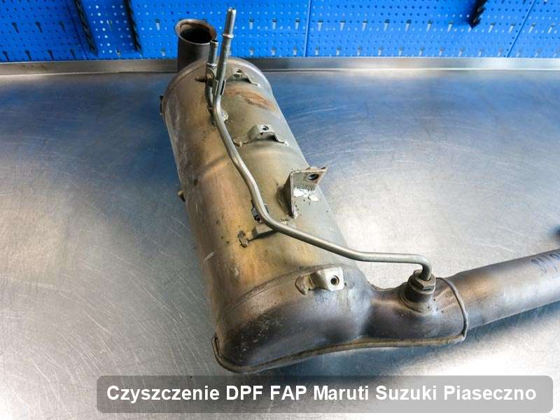 Filtr cząstek stałych DPF do samochodu marki Maruti Suzuki w Piasecznie wypalony na specjalnej maszynie, gotowy do montażu