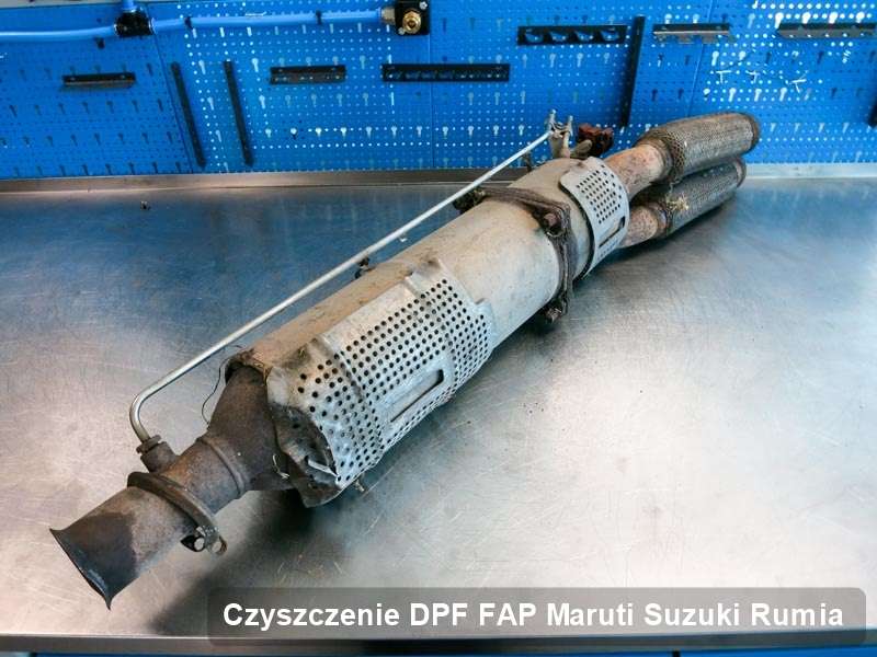 Filtr DPF układu redukcji emisji spalin do samochodu marki Maruti Suzuki w Rumi zregenerowany w specjalistycznym urządzeniu, gotowy do montażu