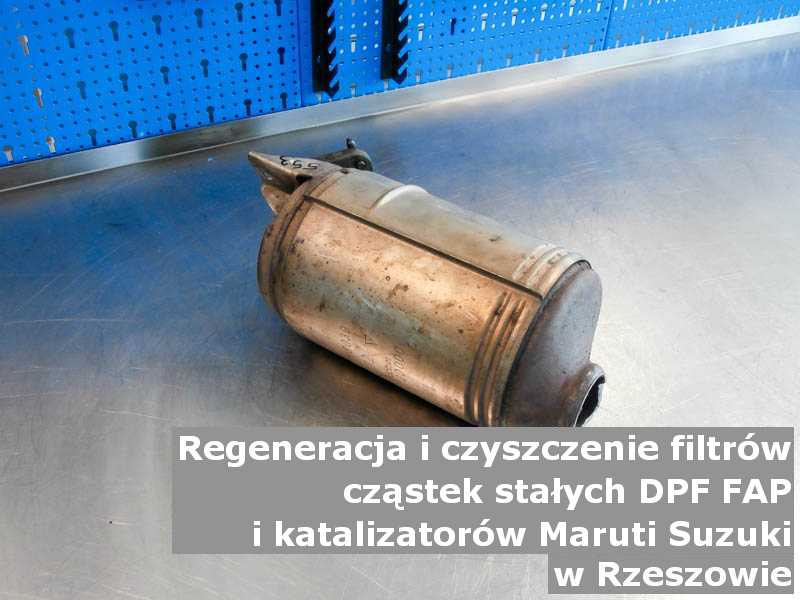 Regenerowany katalizator utleniający marki Maruti Suzuki, w laboratorium, w Rzeszowie.