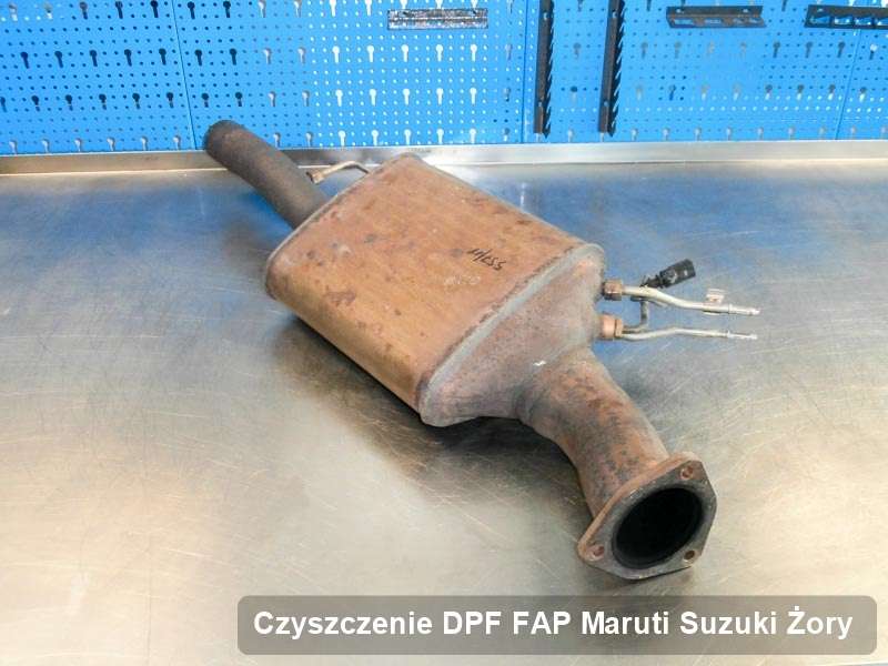 Filtr cząstek stałych DPF do samochodu marki Maruti Suzuki w Żorach zregenerowany w dedykowanym urządzeniu, gotowy do zamontowania