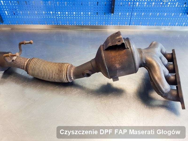 Filtr cząstek stałych FAP do samochodu marki Maserati w Głogowie naprawiony w dedykowanym urządzeniu, gotowy do zamontowania